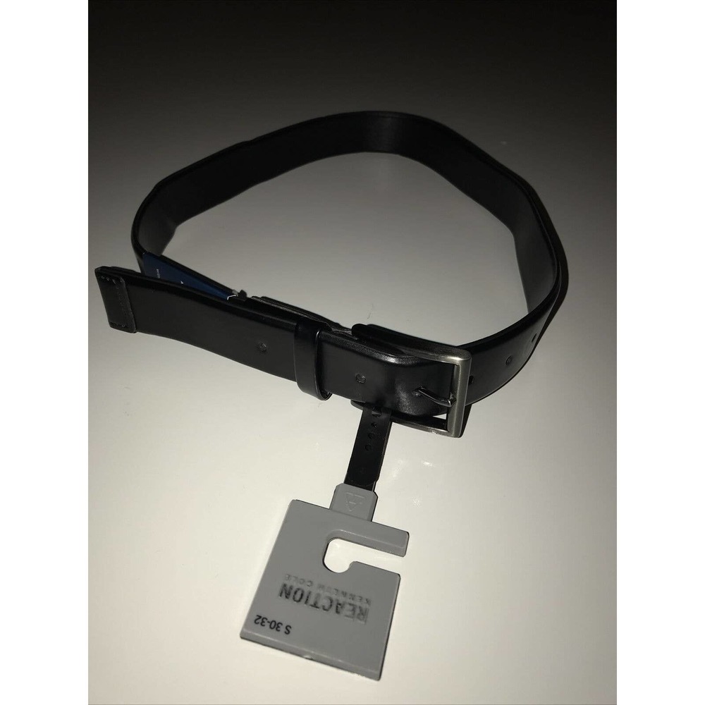Kenneth Cole Men's 30-32 Black Stretch Casual Belt
